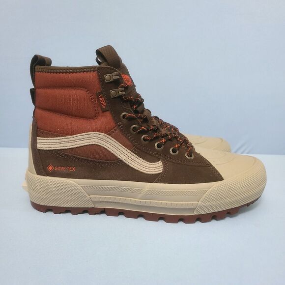 Vans Gore-Tex Hiking Boots Mens Size 8.5 MTE-3 Sk8-Hi Brown Orange Waterproof main image 9